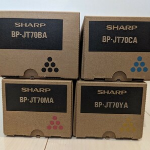 SHARP BP-JT70 A品番 大容量トナー 純正 送料無料 BPJT70BA BPJT70CA BPJT70MA BPJT70YAの画像1