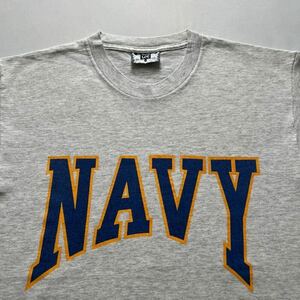 美品 US.NAVY アメリカ海軍 両面プリント 希少 90's Lee リー VINTAGE ビンテージTシャツ オリジナル アメリカ製 USA製 Mサイズ 古着 