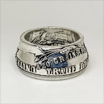 [RING] 1875S Trade Dollar 420 Grains 900 Fine アメリカ トレードダラー 1875年 貿易銀 銀貨 デザイン 12mm リング 21号 【送料無料】_画像6