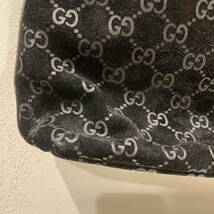  ◇【売り切り】美品 GUCCI グッチ 000 0602 GG柄 スエード×レザー ワンショルダーバッグ ハンドバッグ 肩掛け レディース ブラック_画像2