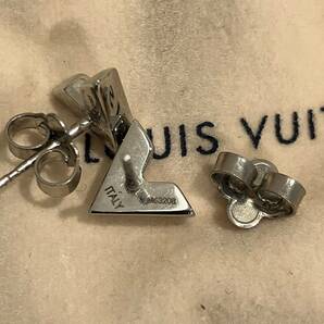 ◇【売り切り】美品 Louis Vuitton ルイヴィトン M63208 エッセンシャルV ピアス シルバー メタル の画像5
