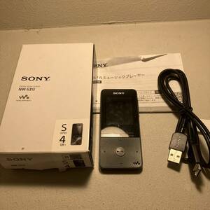 ◇【売り切り】SONY　ウォークマン NW-S313 4GB ・ブラック　説明書　元箱付　S