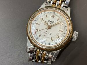 □【売り切り】稼動品 ORIS オリス 7400C ポインターデイト 裏スケ GP ライスブレス オートマ 自動巻き 腕時計