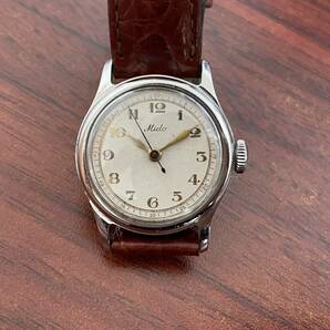 □【売り切り】ヴィンテージ MIDO ミドー マルチフォート 手巻き 白文字盤 腕時計の画像1