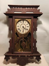 E.N.WELCHウェルチ柱時計　アメリカ製　掛時計　アンティーク 振り子時計 ゼンマイ式_画像1