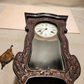 振り子時計 ゼンマイ レトロ ユンハンス社製掛時計 アンティーク 掛け時計 柱時計の画像5