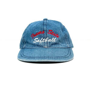 1990s Fresno State Softball 6-Panel Denim cap Blue デニムキャップ カリフォルニア ソフトボール 野球帽 青
