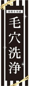 最短当日出荷　のぼり旗　送料185円から　bs2-nobori26098　毛穴洗浄 けあなせんじょう エステ