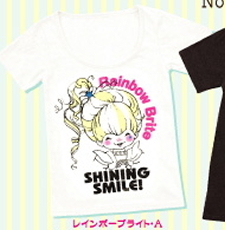 ◆新品◆長期保管品◆即決価格◆レインボーブライト◆半袖Tシャツ◆レディース◆S～Mサイズ◆RAINBOW BRITE◆S/S-Tシャツ◆USEDプリント◆