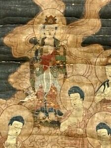 金入彩色「十三佛」1枚｜仏教美術 和本 古典籍 江戸時代 唐本和刻本 仏像