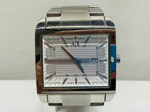【稼働品】ARMANI EXCHANGE アルマーニエクスチェンジ 腕時計 クオーツ AX2201 シルバーカラー メンズ ウォッチ