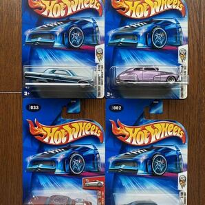 Hot Wheels Basic 2004 First Editions 1947 Chevy Fleetline, 1964 Chevy Impala, 1969 Dodge Charger 4台セットの画像1