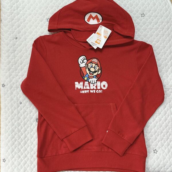 新品未使用　マリオ　パーカー　140