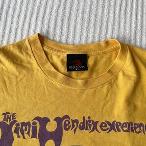 The Jimi Hendrix experience ジミ・ヘンドリックス TシャツXL ビンテージ 黄色 イエロー バンドT ロックT 60sバンド ZIONビッグシルエットの画像2