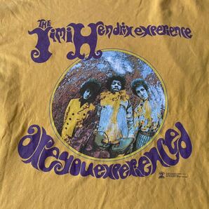 The Jimi Hendrix experience ジミ・ヘンドリックス TシャツXL ビンテージ 黄色 イエロー バンドT ロックT 60sバンド ZIONビッグシルエットの画像3