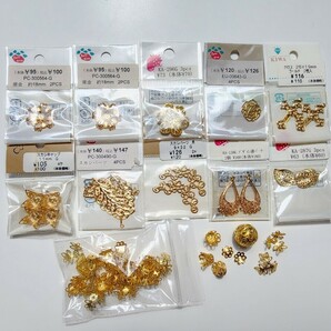 ゴールド 金属パーツ 金具 まとめ売り チャーム ハンドメイド アクセサリー ピアス イヤリング ネックレス ペンダント ブレスレット 素材の画像4