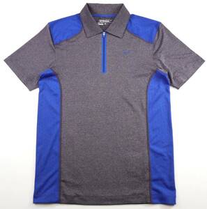 美品★NIKE GOLF ナイキ・ゴルフ ハーフジップ ストレッチ ドライフィット半袖シャツ/Sサイズ