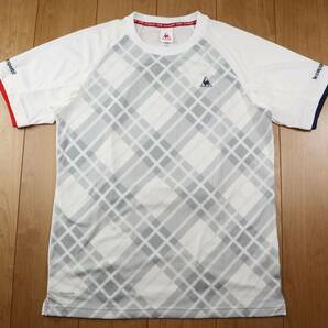 美品★le coq sportif ルコック・テニス 半袖ドライTシャツ/デサント/Oサイズの画像1