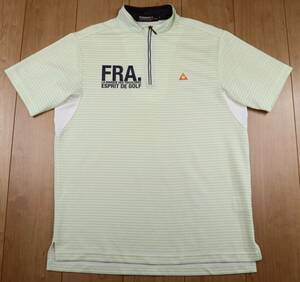 le coq sportif GOLFルコック・ゴルフ　ハーフジップ半袖ドライモックシャツ/Mサイズ