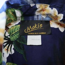 美品★ハワイ製★Maki's ハワイアンシャツ/自動車柄/アロハシャツ/Mサイズ_画像9