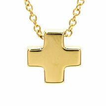 Tiffany&Co. ティファニー ローマンクロス ネックレス K18 18金 ゴールド 約41cm 十字架 21666_画像1