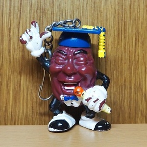  California raisin figure PVC Mike student hat key holder 1988 Vintage Ame toy Ad ba Thai Gin g