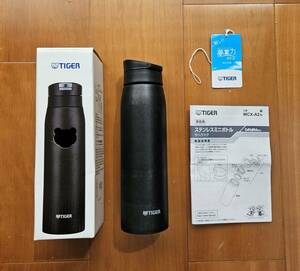 送料無料！【中古良品】タイガー★水筒 600ml サハラ マグ ステンレスボトル ワンタッチ 軽量 エボニーブラック MCX-A602KE TIGER