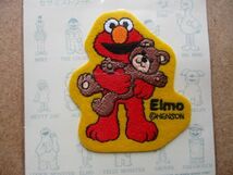 90s セサミストリート SESAME STREET エルモ ELMOワッペン/熊くまHENSONテレビmuppet characterアメリカNYマペットPATCHキャラクター S47_画像2