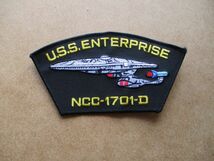 90s STAR TREKスタートレック宇宙大作戦NCC-1701-Dワッペン/U.S.Sエンタープライズ刺繍The Next Generation Enterpriseスペース宇宙SF S43_画像1