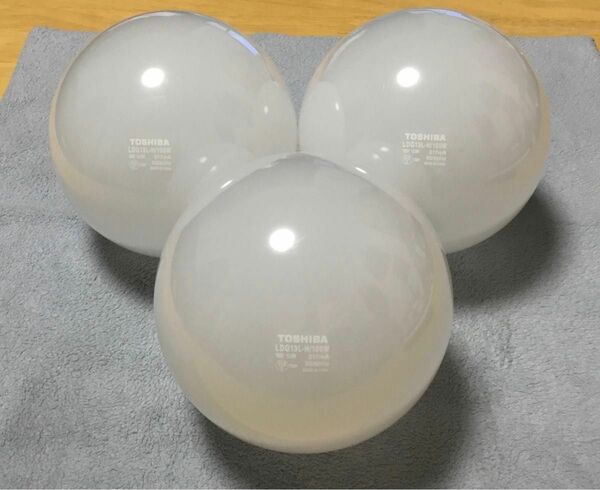 TOSHIBA LDG13L-H/100W E26 電球色 1340lm E-CORE　３個セット