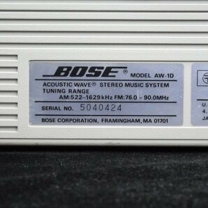 BOSE ボーズ AW-1D アコースティックウェーブ 専用ケース付 CDラジカセ ■23556の画像6