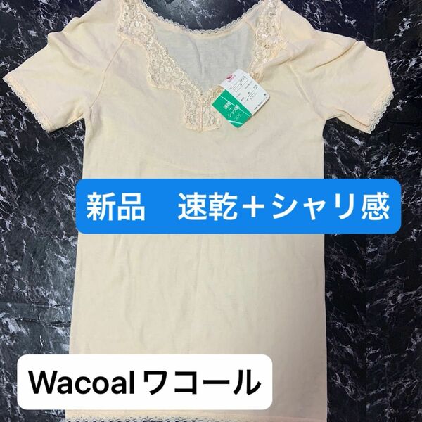 Wacoalワコール速乾＋シャリ感 シャーリーインナー半袖新品未使用