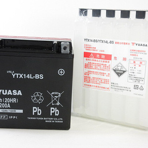 台湾ユアサバッテリー YUASA AGM YTX14L-BS ◆ 65958-04 65984-00 65958-04B 互換 ハーレーダビットソン XLH1200 XLH883 スポーツスターの画像4