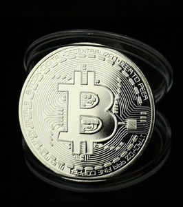 仮想通貨 Bitcoin ビットコイン 銀メッキ レプリカ銀貨 記念メダル ３枚セット