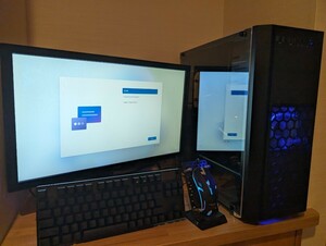 【本気ゲーミングPC一式セット】i7-8700/GTX1070ti/FX/株/ストレージ6000GB/office2020/6画面同時出力/SSD640GB/Wifi接続　