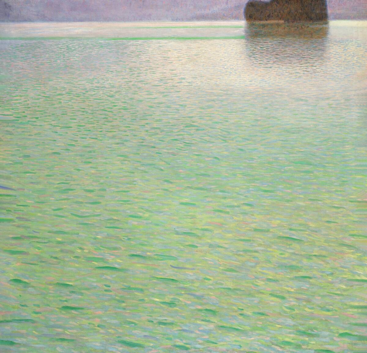 Brand new Klimt's Island on Lake Attersee special technique high-quality print A4 size unframed special price 980 yen (shipping included) Buy it now, Artwork, Painting, others