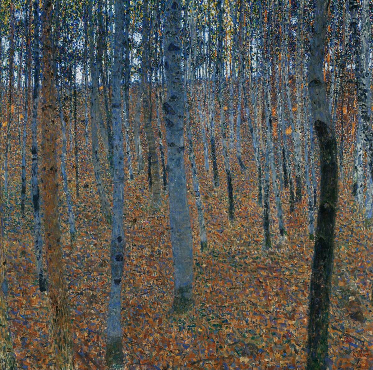 Brand new Klimt's Birch Forest special technique high-quality print A4 size No frame Special price 980 yen (shipping included) Buy it now, Artwork, Painting, others