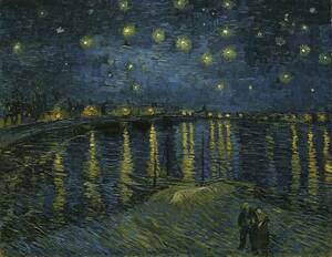 Art hand Auction Sin derechos de autor La noche estrellada de Van Gogh sobre el Ródano Impresión de alta calidad en tamaño A3 Precio especial con envío incluido 1800 yenes Cómpralo ahora, Obra de arte, Cuadro, otros