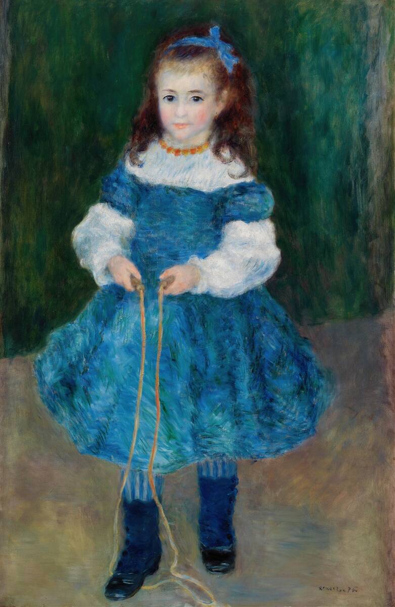 Neues „The Jumping Rope Girl von Renoir, spezielle Technik, hochwertiger Druck, A4-Format, ohne Rahmen, Sonderpreis: 980 Yen (inkl. Versand). Jetzt kaufen, Kunstwerk, Malerei, Andere