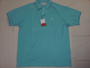  spring Golf!Munsingwear Munsingwear wear * mint blue polo-shirt with short sleeves (L) unused tag attaching 