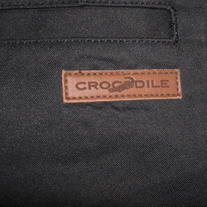 Crocodileクロコダイル・黒 春秋用 ノータック パンツ(82) 未使用タグ付の画像5