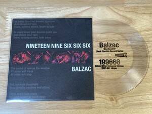 ライブ会場限定 バルザック BALZAC / 199666 パンク レコード vinyl ソノシート