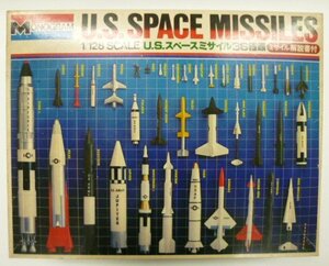 【未組立品】モノグラム／バンダイ 宇宙科学シリーズ 1:128スケール U.S.スペースミサイル36種類 ミサイル解説書付