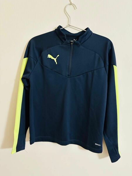 ♪ PUMA♪プーマ♪ トレーニングウェア♪ ハーフジップ♪ ネイビー♪キッズ♪150♪ 長袖