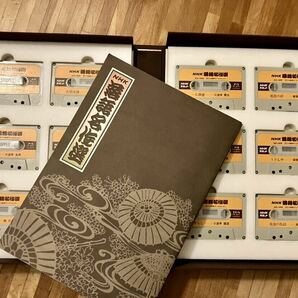 【中古】NHKカセット「落語名作選」12本セット（解説書付き）／テープは程度良し、BOXに少々の劣化ありの画像4