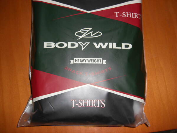 BODY WILD ボディワイルド 黒 Tシャツ LL 綿１００%２枚組　新品