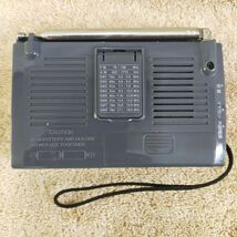 G1-10 AudioComm FM/SW/WMコンパクトラジオ RAD-H320N 動作品 オマケ電池2個付き_画像3
