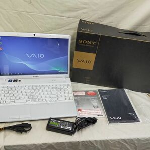 FG825【動作可能】 VAIO Eシリーズ VPCEL36FJ/W ホワイト Eシリーズ Windows7 + Microsoft Office Home and Business 2010未使用 +説明書の画像1