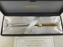 P10 真珠をあしらった MIKIMOTO(ミキモト) オリジナル ボールペン 動作可能　ボールペン書けます。_画像2