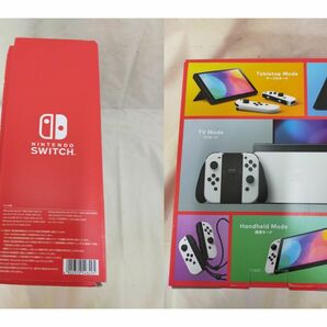 B1-10 【本体美品】Nintendo Switch 本体（有機ELモデル）【Joy-Con(L)/(R) ホワイト】 付属品完備 初期化済の画像6